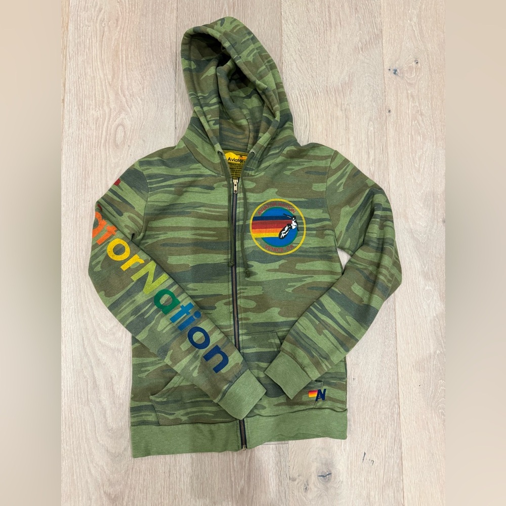 Aviator Nation zip up hoodie size M